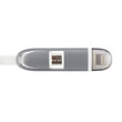 BK-4656 . USB Καλώδιο 2 σε 1 - iPhone 5/6/iPad+Micro USB 1m άσπρο