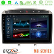 Bizzar m8 Series Peugeot 308/rcz 8core Android12 4+32gb Navigation Multimedia Tablet 9&quot; (Ασημί Χρώμα) u-m8-Pg705s