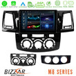 Bizzar m8 Series Toyota Hilux 2007-2011 8core Android12 4+32gb Navigation Multimedia Tablet 9&quot; u-m8-Ty0571