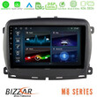 Bizzar m8 Series Fiat 500l 8core Android12 4+32gb Navigation Multimedia Tablet 9&quot; u-m8-Ft410