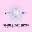 ALCATROZ SILENT AIRMOUSE DUO 7X WIRELESS/BT MOUSE WHITE