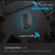 ALCATROZ WIRELESS MOUSE AIRMOUSE V BLACK 1200DPI