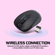 ALCATROZ SILENT AIRMOUSE DUO 7X WIRELESS/BT MOUSE BLACK