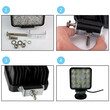 OEM  ΠΡΟΒΟΛΕΑΣ ΕΡΓΑΣΙΑΣ LED ΤΕΤΡΑΓΩΝΟΣ 48W 10-30V 3520LM, 6000K