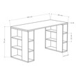 Γραφείο Colmar pakoworld σε oak απόχρωση 140x60x75εκ
