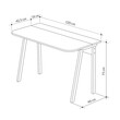 Γραφείο Malia pakoworld σε λευκή-φυσική απόχρωση 120x60.5x75εκ
