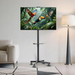 GEMBIRD TV FLOOR STAND TILT WITH CASTER WHEELS 32'-55' BLACK