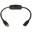 AvLink 113.026UK Καλώδιο Επέκτασης USB Type-C με Διακόπτη Τροφοδοσίας 0,25m (Τεμάχιο)