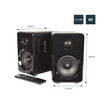 AvLink ABS35BLK Ενεργά Bluetooth Ηχεία Βιβλιοθήκης 3.5" 15W RMS Μαύρα με USB, MicroSD (Ζεύγος)