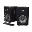 AvLink ABS35BLK Ενεργά Bluetooth Ηχεία Βιβλιοθήκης 3.5" 15W RMS Μαύρα με USB, MicroSD (Ζεύγος)