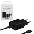SAMSUNG USB CHARGER AND CABLE 15W BLACK