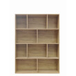Βιβλιοθήκη Evergin pakoworld mdf σε oak απόχρωση 100x30x135εκ