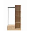 Έπιπλο εισόδου Erdeco pakoworld mdf σε φυσική απόχρωση 80x40x150εκ
