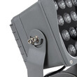 GLOBOSTAR® FLOOD-XENA 90128 Προβολέας Σποτ Wall Washer LED 24W 2640lm 10° AC 220-240V Αδιάβροχο IP65 Θερμό Λευκό 2700K - Γκρι Ανθρακί - Μ18 x Π13.5 x Υ18cm - 3 Χρόνια Εγγύηση