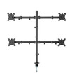 GEMBIRD ADJUSTABLE DESK 4-DISPLAY MOUNTING ARM (RTS) 13'-32' BLACK