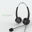 LAMTECH ON-EAR HEADSET WITH ANC MIC AND 3 CONNECTORS