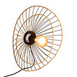Φωτιστικό τοίχου-απλίκα Alara pakoworld E27 40W χρυσό-μαύρο Φ45x11εκ