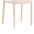 Καρέκλα Amvroan στοιβαζόμενη pakoworld με UV protection cappuccino pp 51x49x79.5εκ