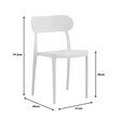 Καρέκλα Amvroan στοιβαζόμενη pakoworld με UV protection cappuccino pp 51x49x79.5εκ