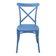 Καρέκλα Crossie pakoworld στοιβαζόμενη pp σε απόχρωση μπλε 38x46.5x82εκ