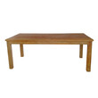 Τραπέζι Wooly pakoworld teak ξύλο σε φυσική απόχρωση 220x90x75εκ