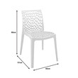 Καρέκλα στοιβαζόμενη Hush pakoworld pp σε cappuccino απόχρωση 50x57x81εκ