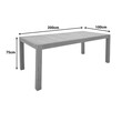Τραπέζι Vocaly pakoworld teak ξύλο σε φυσική απόχρωση 200x100x75εκ
