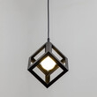 VenCore - CubeLight Black - Μοντέρνο Κρεμαστό Μονόφωτο Φωτιστικό E27 Industrial Μεταλλικό Μαύρο Κύβος - Μ25 x Π25 x Υ25cm