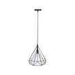 VenCore - Diamond Black - Κρεμαστό Μονόφωτο Φωτιστικό E27 Μοντέρνο Μεταλλικό Μαύρο Πλέγμα - Μ25 x Π25 x Υ25cm