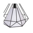 VenCore - Diamond Black - Κρεμαστό Μονόφωτο Φωτιστικό E27 Μοντέρνο Μεταλλικό Μαύρο Πλέγμα - Μ25 x Π25 x Υ25cm