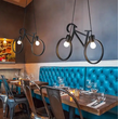 VenCore - Bike Light - Κρεμαστό Δίφωτο Φωτιστικό E27 Industrial Μέταλλο Μαύρο Μοντέρνο Design - Μ67 x Π3.5 x Υ41cm