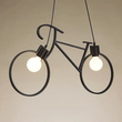 VenCore - Bike Light - Κρεμαστό Δίφωτο Φωτιστικό E27 Industrial Μέταλλο Μαύρο Μοντέρνο Design - Μ67 x Π3.5 x Υ41cm