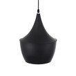 VenCore - Zeno Black Drop - Κρεμαστό Μονόφωτο E27 Μοντέρνο Μέταλλο Μαύρο Καμπάνα - Μ24 x Π24 x Υ30cm