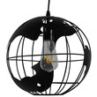 VenCore - Atlas Sphere - Κρεμαστό E27 Industrial Μέταλλο Μαύρο Πλέγμα - Μ30 x Π30 x Υ30cm