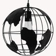 VenCore - Atlas Sphere - Κρεμαστό E27 Industrial Μέταλλο Μαύρο Πλέγμα - Μ30 x Π30 x Υ30cm