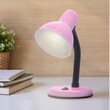 VenCore - Flexi Desk Pink - Επιτραπέζιο Μονόφωτο E27 Μοντέρνο Μέταλλο Ροζ Καμπάνα - Μ12 x Π12 x Υ32cm