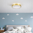 VenCore - Gold Aura - Πλαφονιέρα Μονόφωτο LED 75W Μοντέρνο Χρυσό Minimal 3 Αποχρώσεις - Μ45 x Π45 x Υ8.5cm