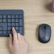 Logitech - Logitech MK235 - Ασύρματο Σετ Πληκτρολόγιο & Ποντίκι USB - Αγγλικό US - Μαύρο