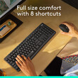 Logitech - Logitech MK295 - Ασύρματο Σετ Πληκτρολόγιο & Ποντίκι USB - Αγγλικό US - Μαύρο