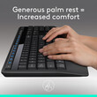 Logitech - Logitech MK345 - Ασύρματο Σετ Πληκτρολόγιο & Ποντίκι USB - Αγγλικό US - Μαύρο