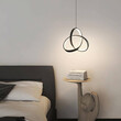 VenCore - Trinity Lume – Μοντέρνο Κρεμαστό Φωτιστικό Οροφής LED 15W Μαύρο Αλουμίνιο Φ22cm με Ρυθμιζόμενο CCT Λευκό - Ημέρας - Θερμό - Χειρισμός CCT μέσω Διακόπτη On-Off