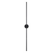 VenCore - Linear Lume Duo Lume Round Base – Μοντέρνο Επιτοίχιο Δίφωτο LED 18W Μαύρο Αλουμίνιο με Ρυθμιζόμενο CCT Λευκό - Ημέρας - Θερμό - Χειρισμός CCT μέσω Διακόπτη On-Off