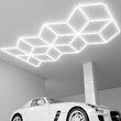 VenCore - GeoGlow - Διακοσμητικό LED Φωτιστικό Πάνελ Οροφής Πολυγωνικού Σχεδιασμού με Εσωτερικά Μοτίβα - 430W 110-240V - Μ560.1 x Π242.8 x Υ2.5cm - Ψυχρό Λευκό 6500K