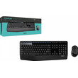 Logitech - Logitech MK345 - Ασύρματο Σετ Πληκτρολόγιο & Ποντίκι USB - Αγγλικό US - Μαύρο