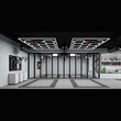 VenCore - ModuShine - Διακοσμητικό LED Φωτιστικό Πάνελ Οροφής Πολυγωνικού Σχεδιασμού με Εσωτερικά Μοτίβα - 576W 110-240V - Μ478.0 x Π302.5 x Υ2cm - Ψυχρό Λευκό 6500K