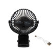 DM-44-506 . Επιτραπέζιος ανεμιστήρας με κλιπ 10cm USB+μπαταρία Blow μαύρος