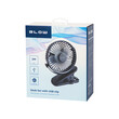 DM-44-506 . Επιτραπέζιος ανεμιστήρας με κλιπ 10cm USB+μπαταρία Blow μαύρος