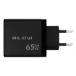 DM-76-030 . Φορτιστής LCD με USB + 2x USB-C PD 65W GAN BLOW μαύρος