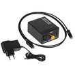 DM-91-202 . Μετατροέας Toslink-coaxial σε 2x RCA+jack με τροφοδοτικό