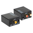DM-91-202 . Μετατροέας Toslink-coaxial σε 2x RCA+jack με τροφοδοτικό